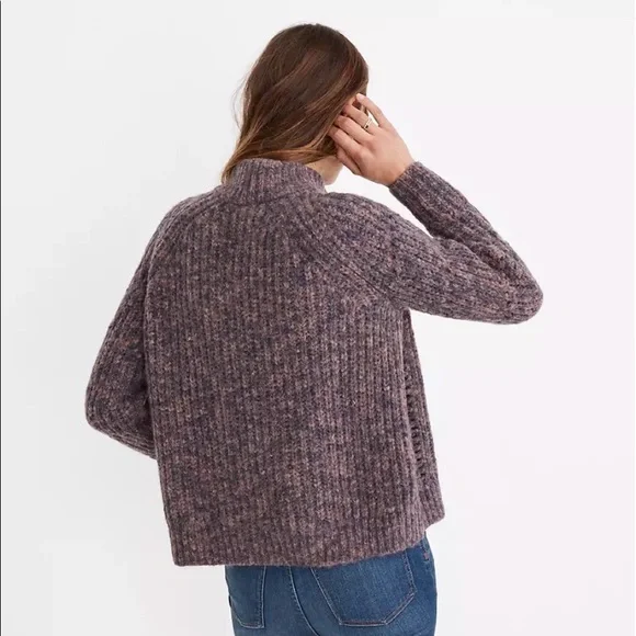 Madewell Purple Turtleneck Sweater - Picture 9 of 9